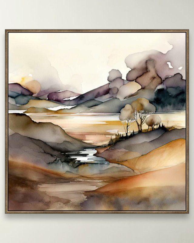 "Radiant Reflections 5" Framed Giclee
